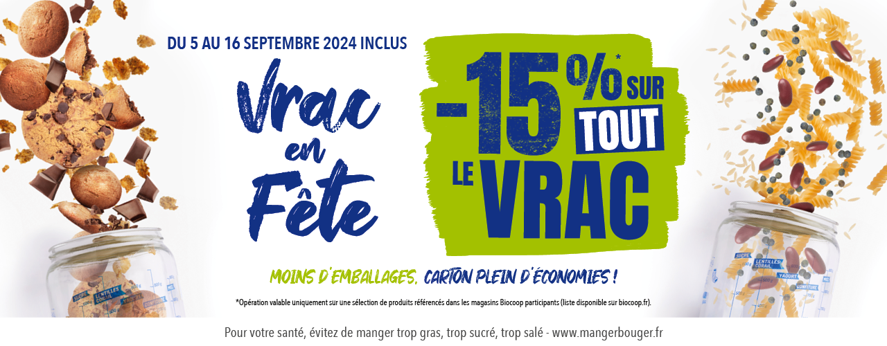 OP VRAC - Vrac en fête - Septembre 2024