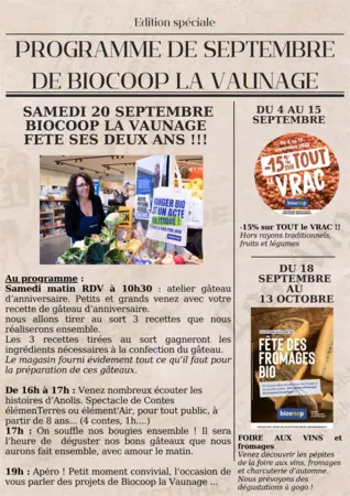 Votre magasin Biocoop la Vaunage fête ses 2 ans ! 