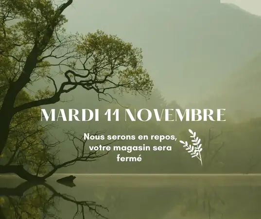 Fermeture ce mardi 11 novembre 